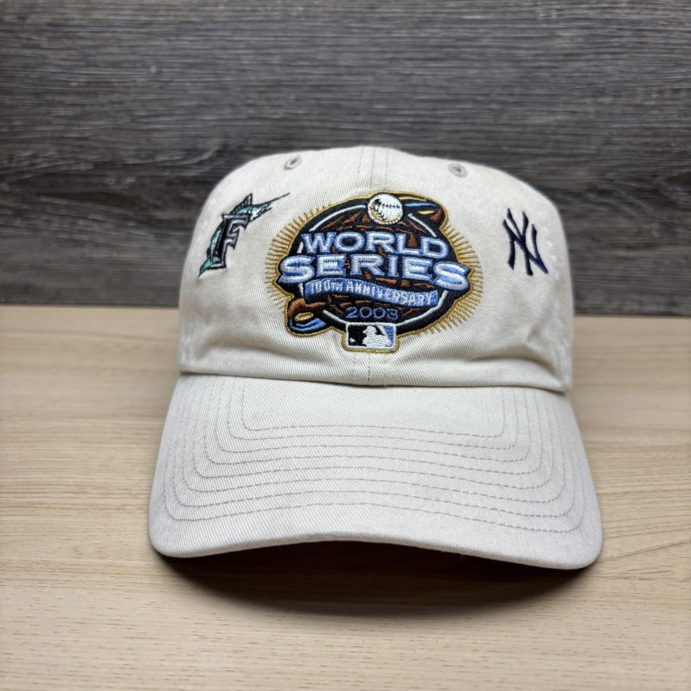 Vintage Florida Marlins Hat Cap Strap Back One Size MLB 2003 World Series
